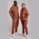 Black and Orange Mantors Men's Hooded Athletic Tracksuit Full