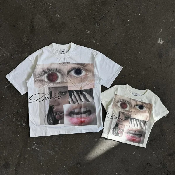 DTG Print 100% Cotton Oversized Drop Shoulder Graphic Unisex Boxy T Shirt