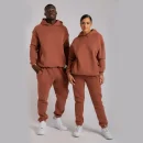 Black and Orange Mantors Men's Hooded Athletic Tracksuit Full