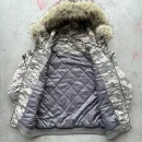 Zipper Pockets Winter Cotton Cropped Boxy Fit Camouflage With Faux Fur Men's Jackets