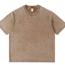 Graphic 250gsm Cotton Oversized Street Wear Washed Tshirt Vintage Acid Wash T-shirts