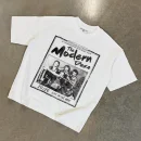 Graphic Dtg Print Round Neck Boxy 100% Cotton Drop Shoulder Oversized T Shirt for Men